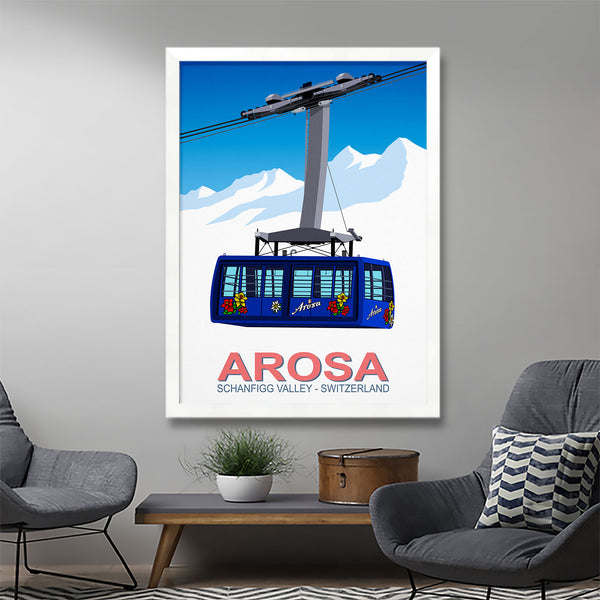 Arosa ski poster