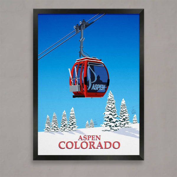 Aspen ski poster