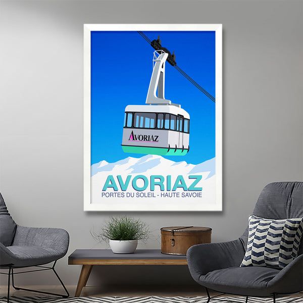 Affiche ski Avoriaz