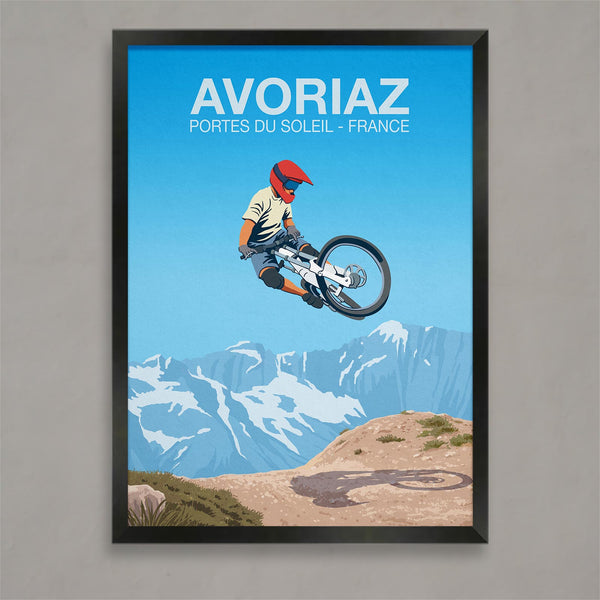 Avoriaz Mountain Bike Poster