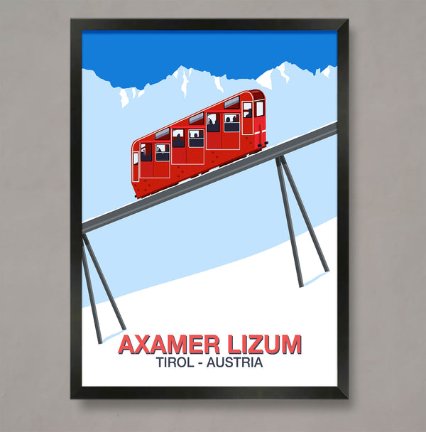 Axamer Lizum ski poster