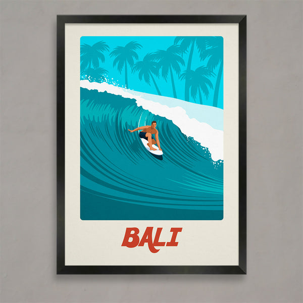 Affiche de surf de Bali