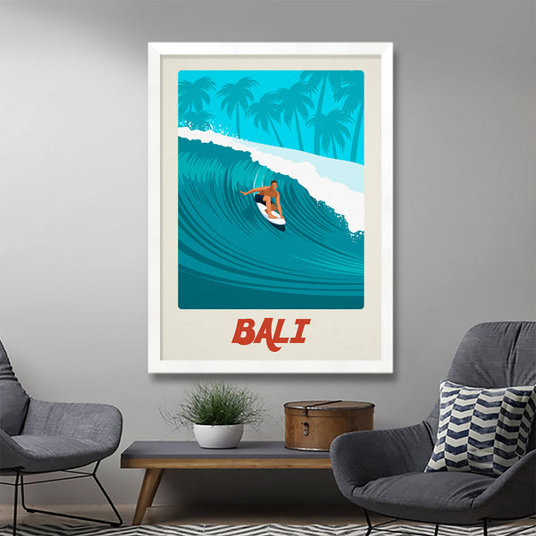 Affiche de surf de Bali