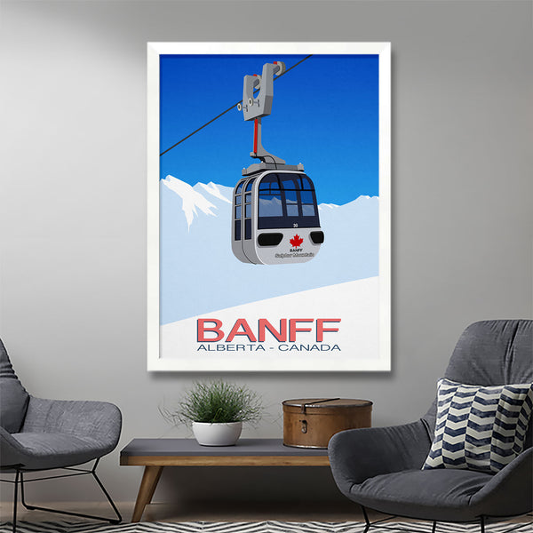 Affiche de ski de Banff