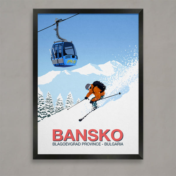 Bansko ski poster