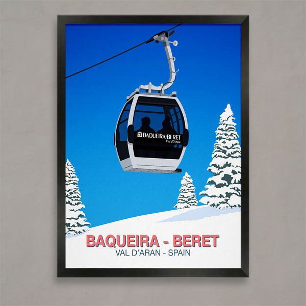 Baqueira Beret ski poster