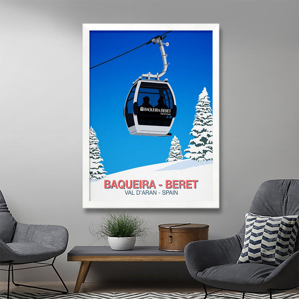 Baqueira Beret ski poster