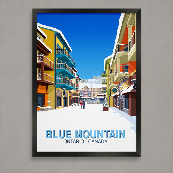 Affiche de ski Blue Mountain