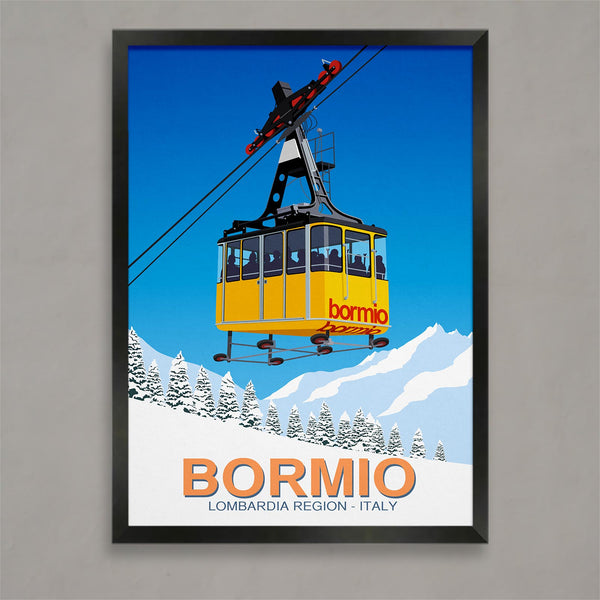 Bormio ski poster