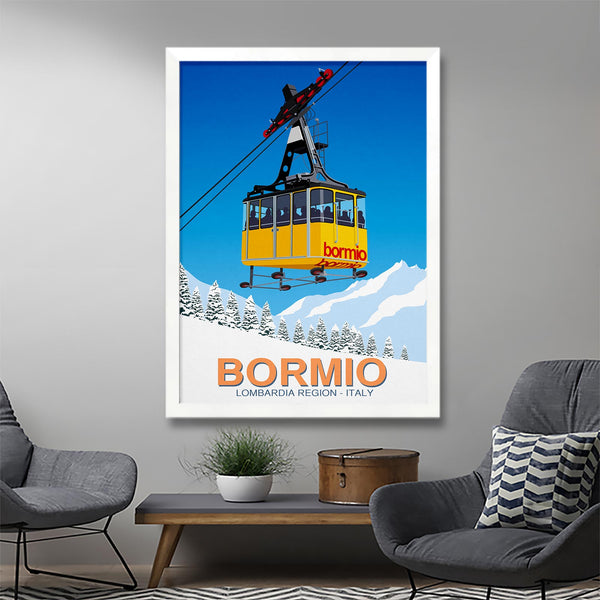 Bormio ski poster
