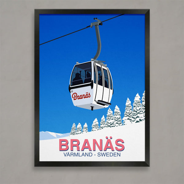 Affiche de ski de Branas