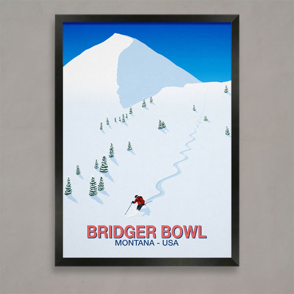 Affiche de ski Bridger Bowl