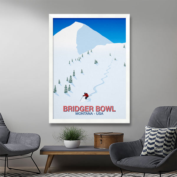 Bridger Bowl ski poster