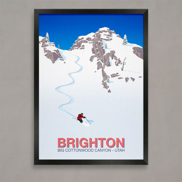 Affiche de ski de Brighton