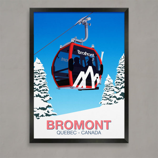 Bromont ski poster