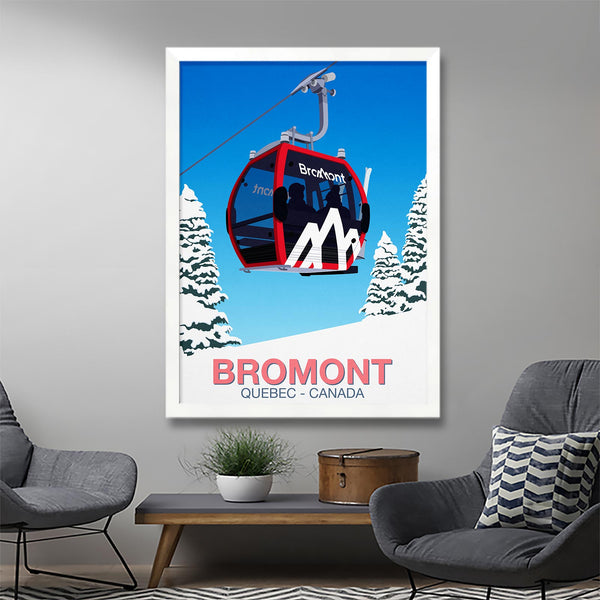 Affiche ski Bromont
