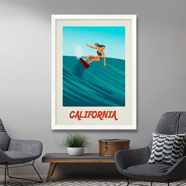 California Surf Poster