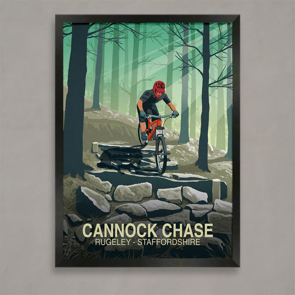Cannock Chase Mountain Bike Poster