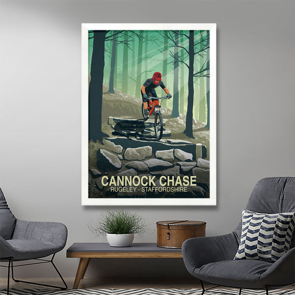 Vélo de montagne Cannock Chase Poster