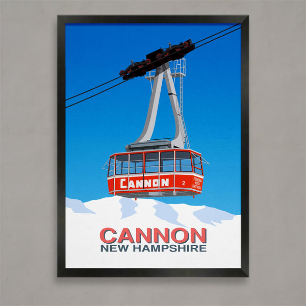 Affiche de ski de canon