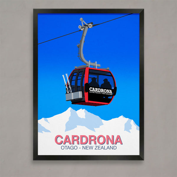 Cardrona ski poster