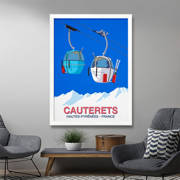 Affiche ski Cauterets