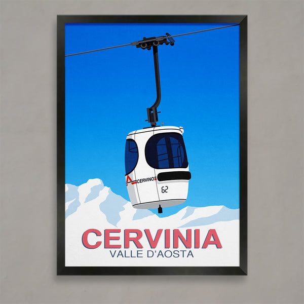 Cervinia ski poster