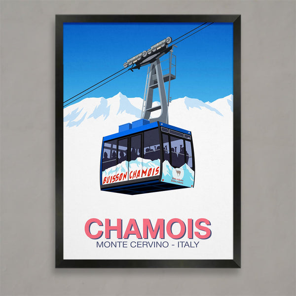 Chamois ski poster