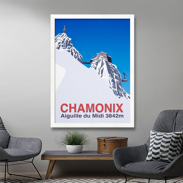 Affiche ski Chamonix