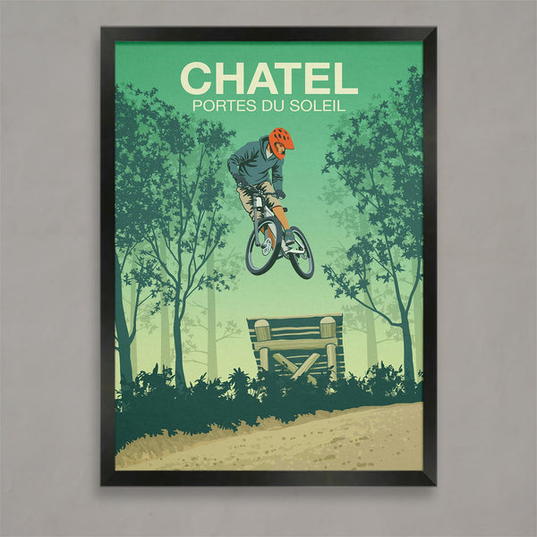 Chatel Mountain Bike Poster