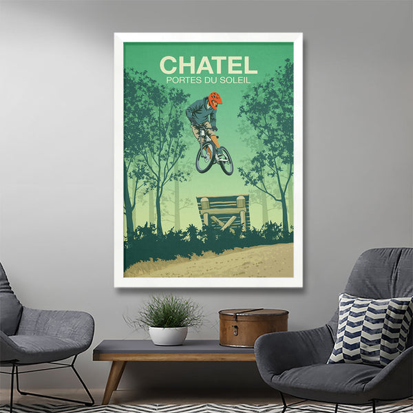 Chatel Mountain Bike Poster