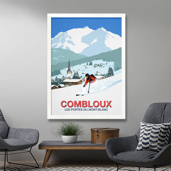 Combloux ski poster