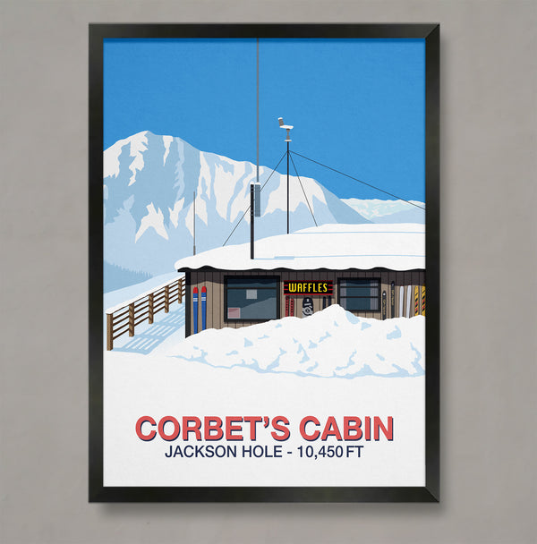 Corbet's Cabin ski poster