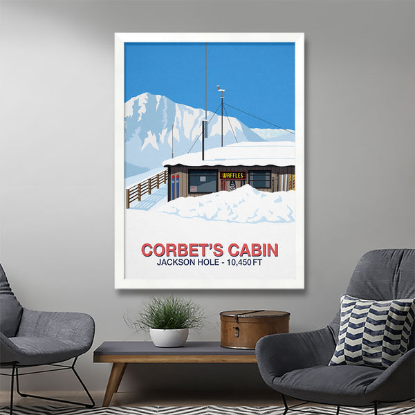 Corbet's Cabin ski poster