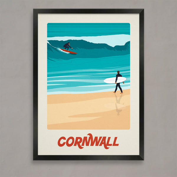 Surf des Cornouailles Poster