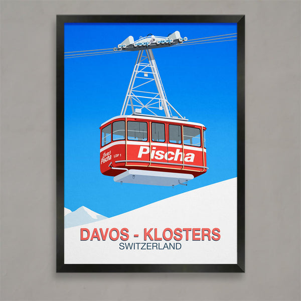 Davos-Klosters ski poster