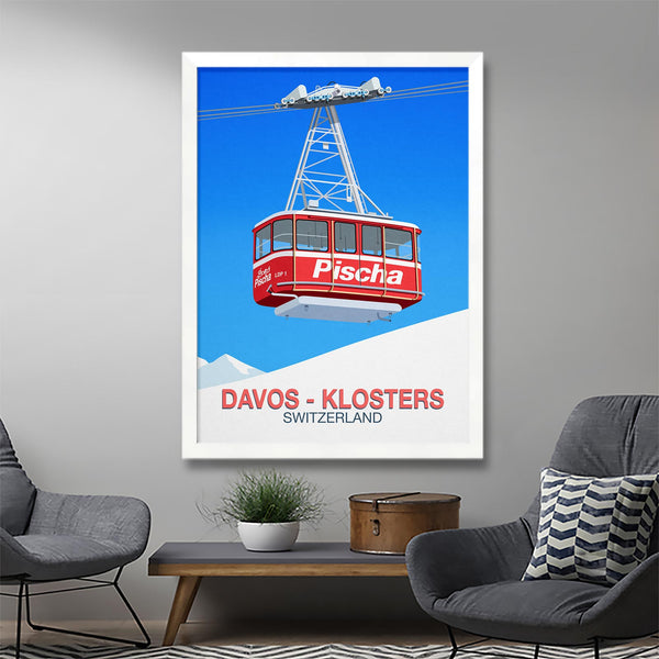 Davos-Klosters ski poster