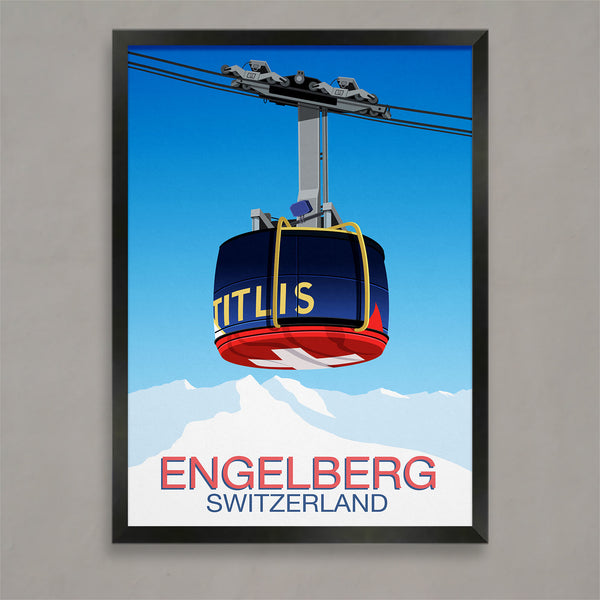 Engelberg ski poster