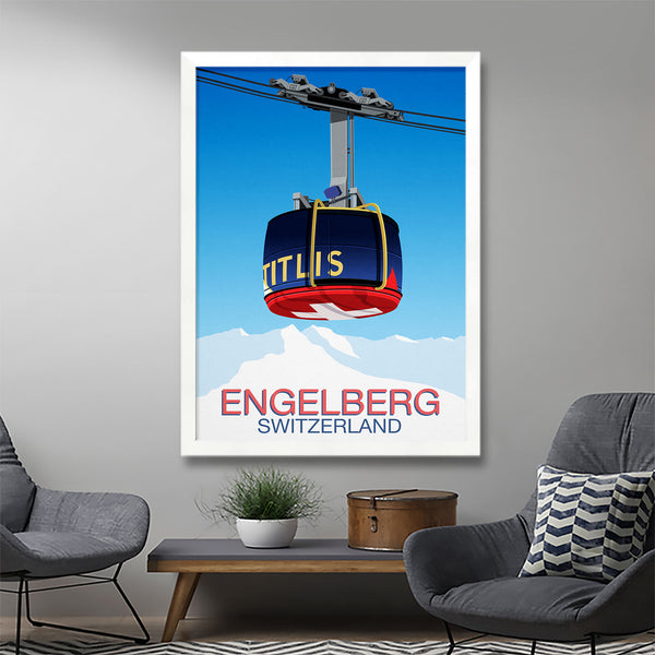 Engelberg ski poster