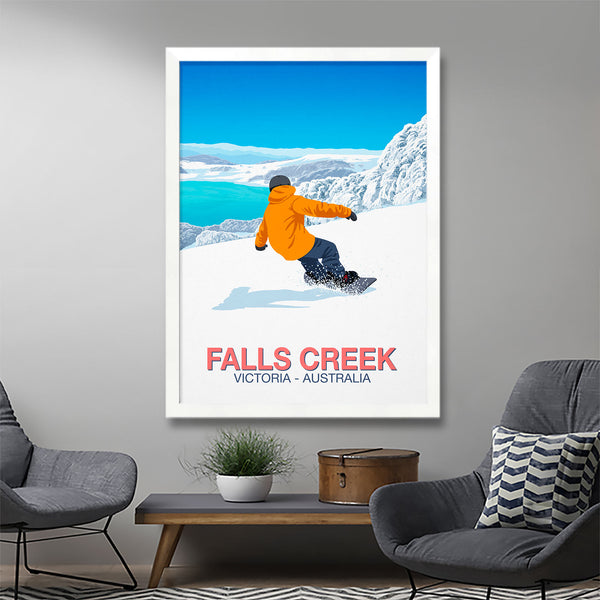 Falls Creek snowboard poster