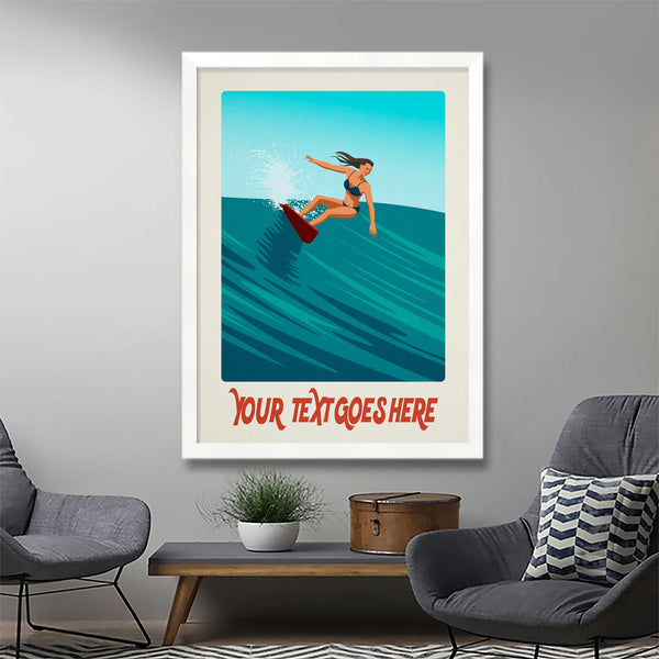 Personalised Surf print