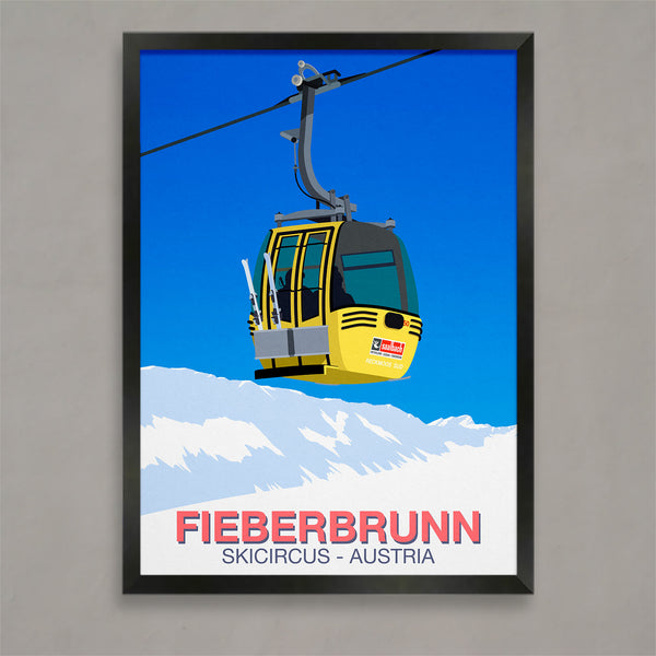 Affiche ski Fieberbrunn