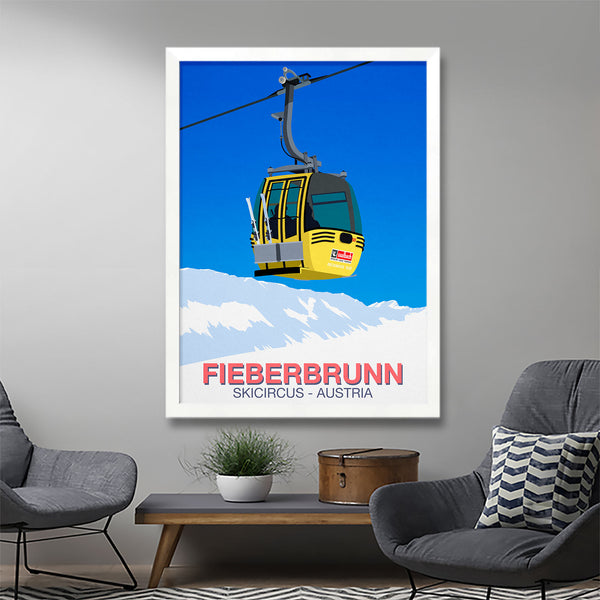 Fieberbrunn ski poster