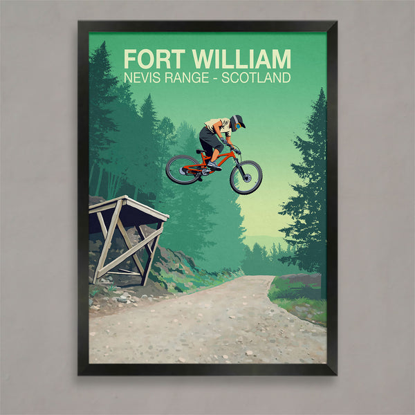 Vélo de montagne de Fort William Poster