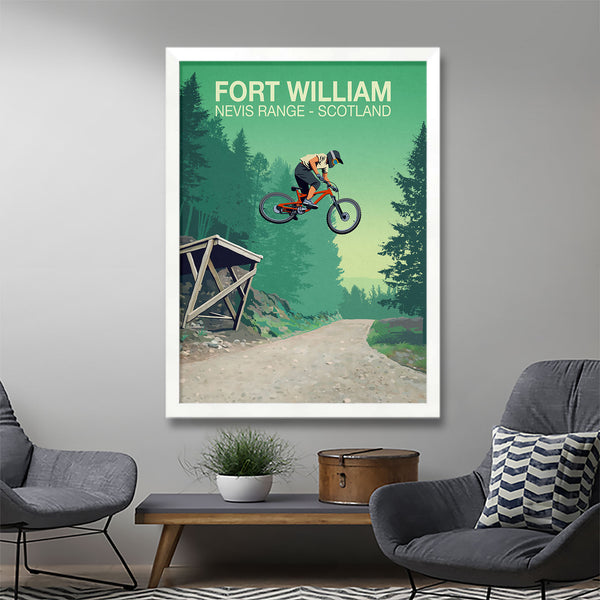 Fort William Mountain Bike Poster