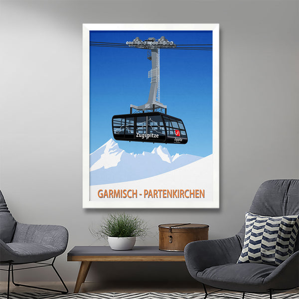 Affiche de ski de Garmisch