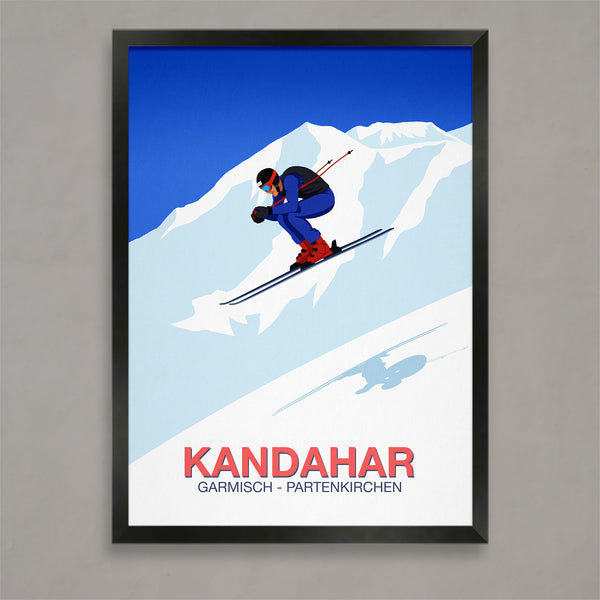 Garmisch downhill ski race poster