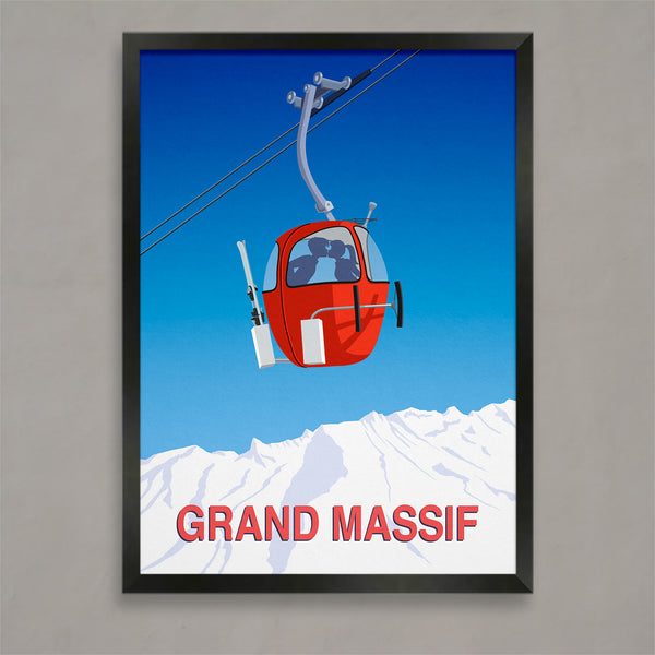 Grand Massif ski poster