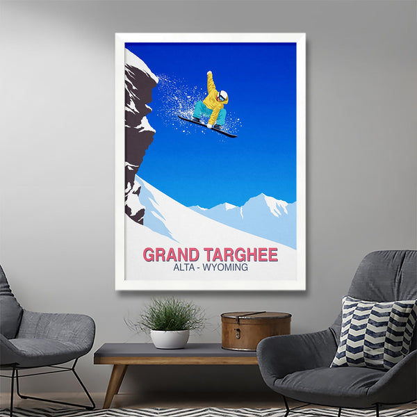 Grand Targhee snowboard poster