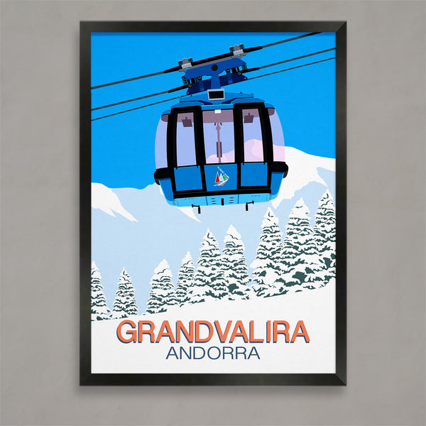 Grandvalira ski poster